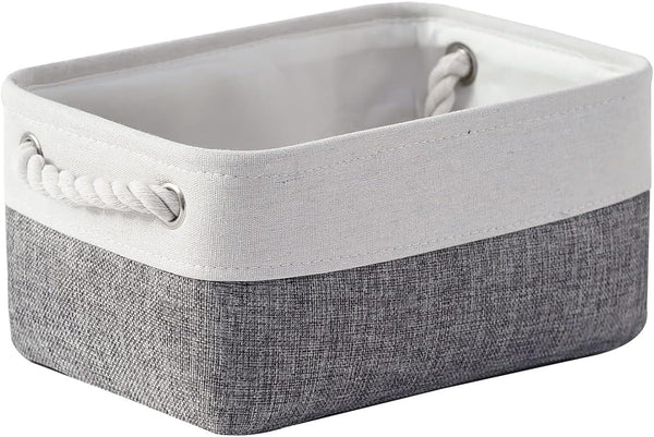 TheWarmHome Fabric Storage Basket for Shelves - 12x8x5.2 inch, 1 Pack Collapsible Storage Cubes for Closet Organizer