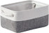 TheWarmHome Fabric Storage Basket for Shelves - 12x8x5.2 inch, 1 Pack Collapsible Storage Cubes for Closet Organizer
