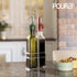 Set 250ml Poura Vinegar and Olive Oil Bottle Drizzler with ClickSeal BPA Free Pour Spouts | Glass Oil & Vinegar