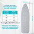 Ironing Board Cover with Padding, 15 x 54 inch Standard Full Size, Heat Reflective, Thick Padding with Elasticized
