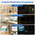 Blackout Curtains for Bedroom, 39" x 58" Portable Blinds with 20 Sets Hooks & Loops for 100% Blackout