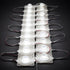 20PCS 3.0W 6500K White Edge Light 12V LED Modules with Lens for Waterproof Double Side Light Box
