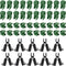 Zwish 50Pieces Adjustable Plant Trellis Connectors - Tomato Plant Cages Accessories for 11mm Plant Stake Connectors