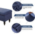 FUANGUI Ottoman Cover Stretch Storage Ottoman Bench Slipcover Printed Folding Storage Bench Ottoman Cover Footrest