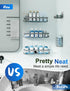 GVY 5 Pack, Shower Caddy Adhesive Shower Organizer Bathroom Shelves,Rustproof Bathroom Organizers and Storage for Home