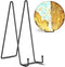 TR-LIFE 3 Pack 12 Inch Large Plate Stands for Display, Metal Picture Frame Holder + Easels for Art