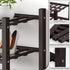 3 Closet,Hallway,Entryway,Small 18"x11"x17" Haddockway Small Tier Bamboo Shoe Rack Storage Organizer, Multifunctional