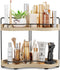 Aollewoiti 2-Tier Corner Bathroom Counter Organizer with Embedded Screw Holes, Secure & Stable