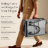 Small_41L) Reusable Grocery Bag on Wheels, Foldable Rolling Duffle Bag, Carry on Luggage Bag with Handle and Zipper