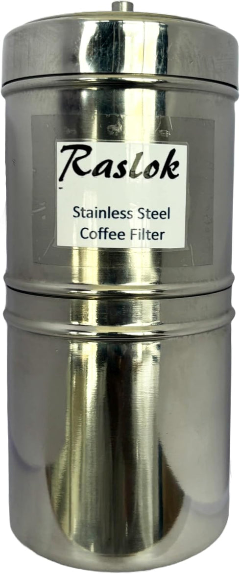 South Indian Stainless Steel Coffee Maker, Convenient 6-7 Cup Coffee Maker, Decoction Maker Brewer Dripper, Coffee