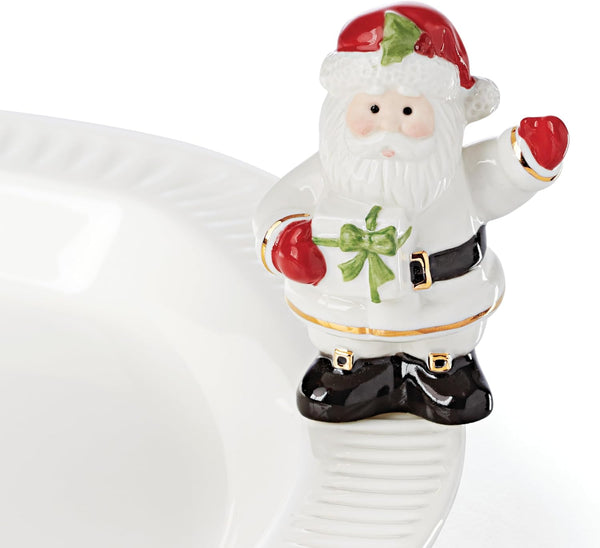 Lenox Profile Charm Santa, 0.24, Elegant White Charm