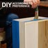 Spiareal Wooden Storage Box 15 x 12 x 7 Inches, Decorative Pine Crate with Hand Holes and Lid for Home Decor