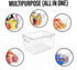 Clear storage organizer bins, Kitchen Cabinet Organizers and Storage Baskets Pantry Fridge Containers for Organizing