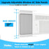 Air Jade Adjustable Window Air Conditioner Side Panels with Frame, Pack of 2 for 14,000 to 22,000 BTU Units