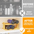 SpaceAid Bamboo Water Bottle Organizer with Labels, Kitchen Pantry Water Bottle Storage Rack for Cabinets, Home Cup and Wine Bottle Holder Shelf Organizers, (2-Tier, Hold 6 Bottles)