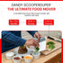 DANDY ScooperDuper - Multi-Purpose Folding Food Mover, Dough Scraper Tool for Cutting Board and Chef’s Knife