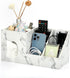 Sumnacon Square PU Tissue Box Cover, Stylish Leather Tissue Box Organizer for Bathroom, Living Room, and Office