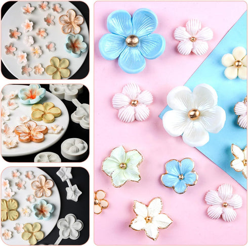 SK Flower Blossom Veiner Fondant Cake Mould Tool, 1Pcs (Style 1)