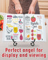 Iron Display Stand 10 Packs, 6 Inches Photo Stand for Display, Black Foldable Easel for Artwork