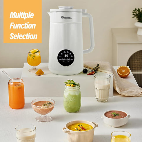 8-IN-1 35 oz 2H Countertop 10 12H IAGREEA Nut Milk Maker Machine, Soy Milk Maker, Oat, Soy, Plant Based and Dairy Free