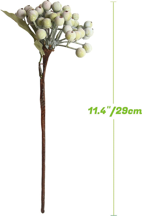 8 Bundles of 11.4" Artificial Berry Stems, Floral Sprays Berry Fruit Picks for Home D cor, Wedding, Garden (Pinkish