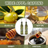 Set 17oz/500ML COOLMI Oil and Vinegar Dispenser - Premium Glass Olive Oil Dispenser Bottles for Kitchen, Oil Dispenser