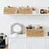 Vagusicc Set of 3 Wicker Baskets, Hand-woven Storage Bins with Handles for Organizing, Small Toilet Paper Storage
