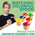 Set (Pack 6) Frozen JoyServe Ice Cream Bowls and Spoons - of Reusable Plastic Ice Cream Cups and Waffle Cone Shaped