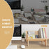 RekRang Wooden Tabletop Bookshelf Titled Desktop Bookshelf Cookbook Shelf,Small Bookcases for Magazine Books CDs,Book