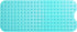 Extra-Long Non-Slip Bathtub & Shower Mat, 39”x16”, Transparent Turquoise, Safe & Machine-Washable