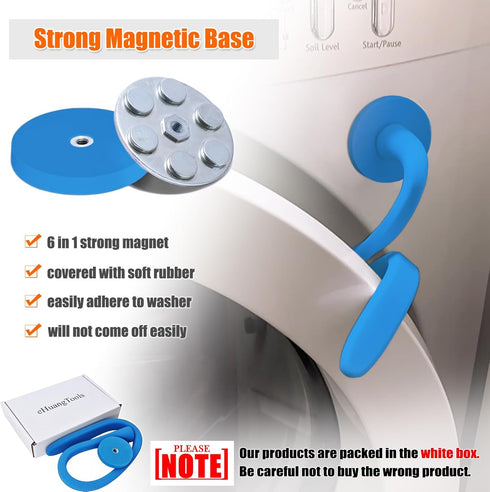Washer Door Prop for Front Load Washing Machine, Removable Magnetic Door Holder to Prevent Odors - Blue