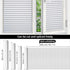 DUOFIRE Window Film Blinds Pattern Privacy Window Film, Static Cling, 23.6 x 78.7 inch