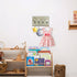 Nursery Kids Animal Coat Rack Wall Hooks, Wooden Cute Safari Giraffe Lion Hangers for Kids Room Decor