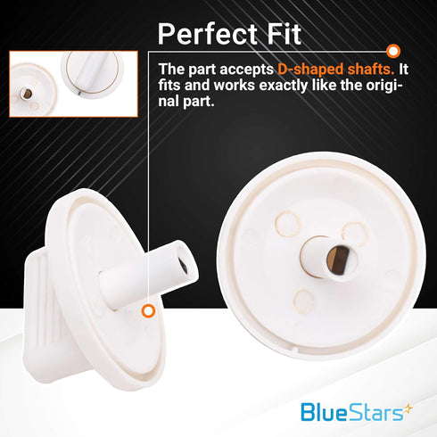 BlueStars Ultra Durable WE01X10160 Timer Knob - Exact Fit for GE Washers/Dryers - PACK OF 2