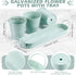 2 Sets Set Wenqik Herb Garden Planter Pot with Tray Metal Windowsill Plant Pot with Drainage Farmhouse Decorative Live