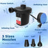 3 Nozzles, 110V-120V Quick-Fill Electric Air Pump with AC Portable Inflator Deflator for Inflatables Pool Float Toys