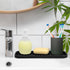 Zulay Kitchen Silicone Sponge Holder (9x3.5) for Kitchen Sink - Flexible Soap Tray Organizer for Bathroom, Makeup,