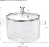 Jucoan 1.8L/60oz Glass Cooking Pot with Lid, Heat Resistant Glass Simmer Pot, Clear Glass Saucepan for Pasta Noodle, Soup, Milk, Baby Food, Glass Cookware Gift for Birthday Housewarming Wedding by Jucoan