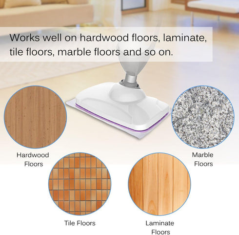 KEEPOW Steam Mop Pads for Light n Easy S3101, S7326, S3601, 7688ANB, 7688ANW, 7618ANB, 7618ANW Steam Cleaner, 6 Pack
