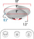 Fat Daddio's PIE-10 Anodized Aluminum Pie Pan, 10 x 1.5 Inch