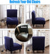 Armless Accent Slipper Chair Covers, Stretch Living Room Slipper Chair Slipcover Spandex Jacquard Fabric Removable