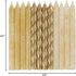 Dazzling Glitter & Gold Spiral Birthday Candles, 24ct Assorted Pack, Premium Quality, Long-Lasting Design