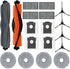 Replacement Parts for Dreame X30 Ultra / L10s Pro Ultra Robot Vacuum, 1 Main Brush, 1 Rubber Brush, 4 Side Brushes, 4