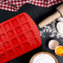 SILIVO Bite-Size Silicone Brownie Pan with Dividers, 2 Pack 24-Cavity Non-Stick Mini Molds for Brownie Bites