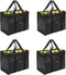 Homemell Heavy Duty Reusable Grocery Bags, Large Collapsible Tote Bag Holds 100 LBS,