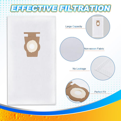KEEPOW Vacuum Bags for Kirby Sentria, F Style Vacuum Cleaner Bags for Kirby Avalir 2, Ultimate G, Diamond Edition, G