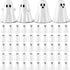 50 Beeveer Pcs Halloween Mini Ghosts Figurines Resin Tiny Ghosts Spooky Small Miniature Figures Tiered Tray Decor
