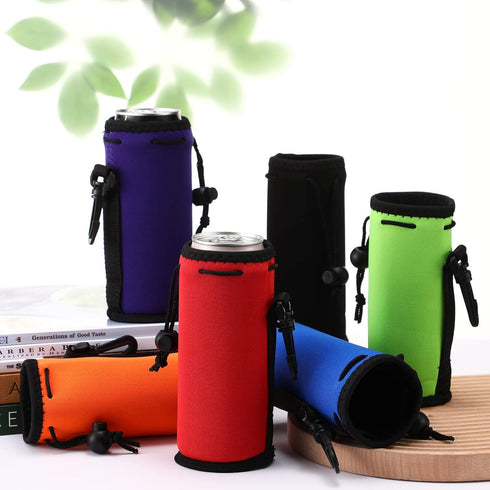 Remerry Water Bottle Bag Carrier with Adjustable Strap, Insulated Neoprene Sling Sleeve Canteen Flask Water Bottle