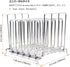 TRIROCK Collapsible Stainless Steel Sous Vide Rack: 5 Adjustable Dividers for Most 12 Qt Containers, Great for Cooking