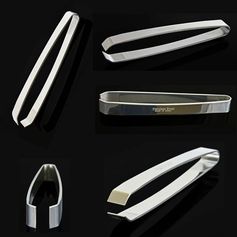 Kwizing Fish Bone Tweezers by RCI GLOBAL, Non-Slip Precision Grip, Stainless Steel Handmade (4 3/4")